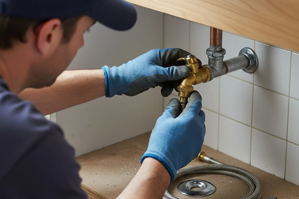 Shutoff valve and fitting work during Repiping in Rodeo